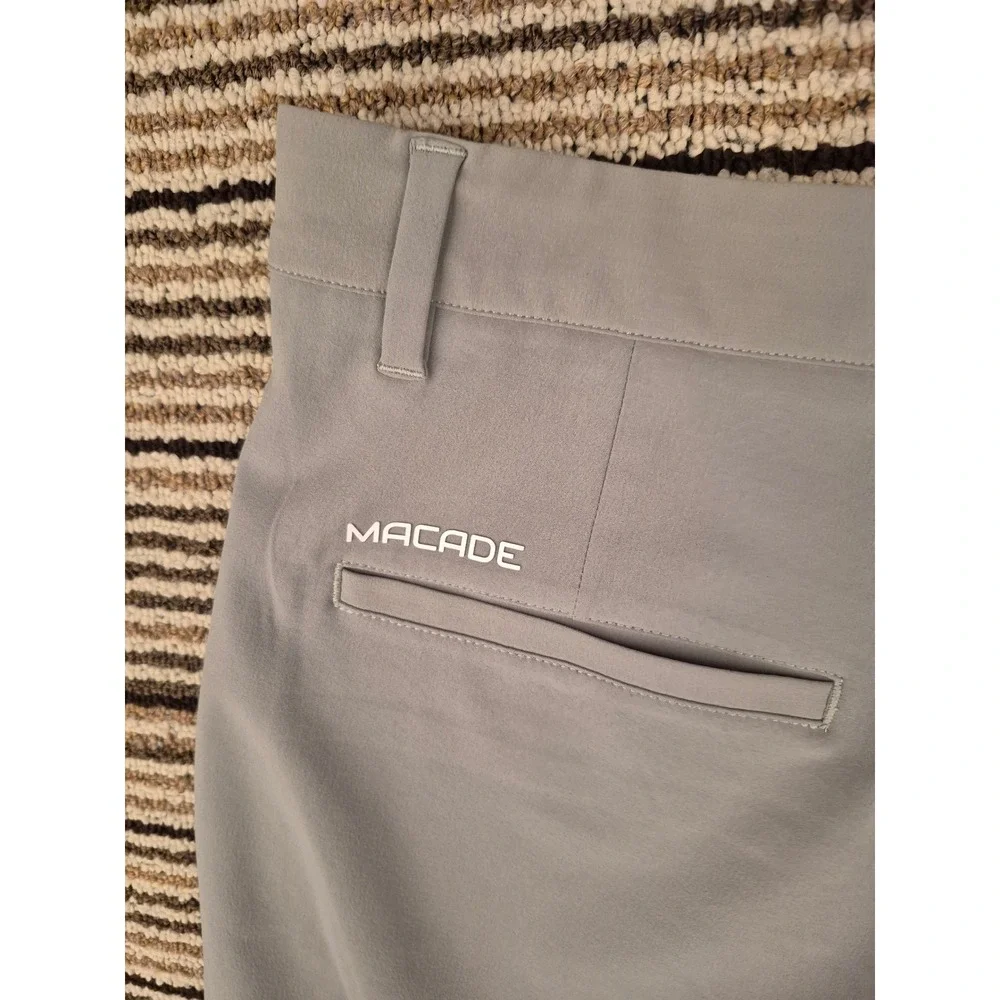 Macade Golf Mens Light Green Slim Fit Performance Shorts Size 32 Regular